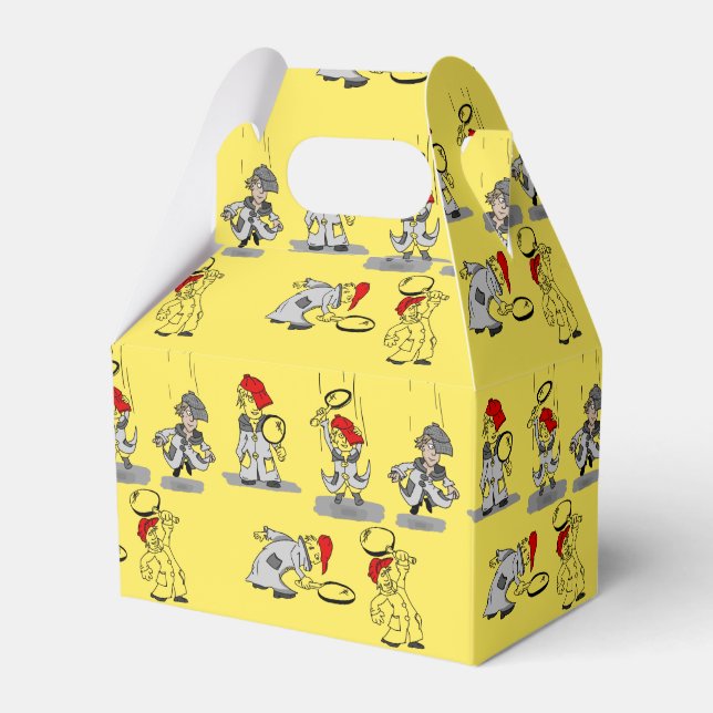 Caixinha De Lembrancinhas Detetive Favor Box (Frente)