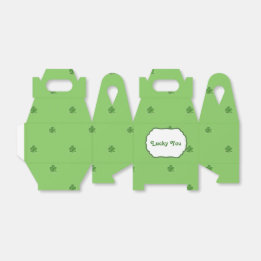 Caixinha De Lembrancinhas Dia de São Patrício de Texto Personalizado "Sorte"