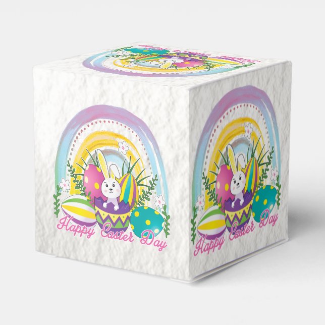 Caixinha De Lembrancinhas Dia do Felz pascoa Engraçado (Verso)