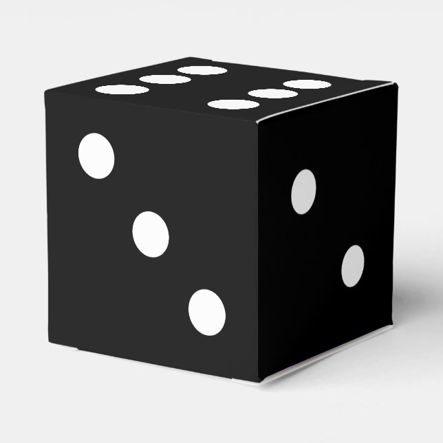 Caixinha De Lembrancinhas Dice de Jogos Pretos (Verso)