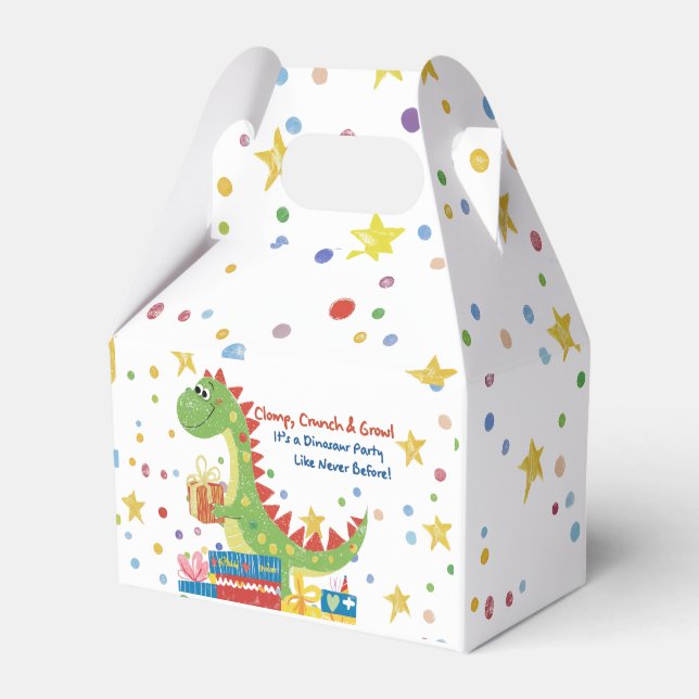 Caixinha De Lembrancinhas Dino Festa de aniversário (Frente)
