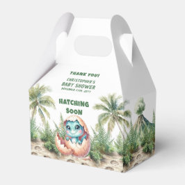 Caixinha De Lembrancinhas Dino Hatching Brevemente Baby Boy Obrigado Box