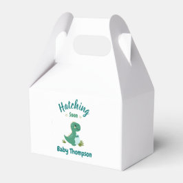 Caixinha De Lembrancinhas Dinossauro Editável Chá Bebê Atacando em breve