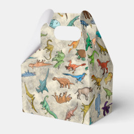 Caixinha De Lembrancinhas Dinossauros e Animais Pré-Históricos