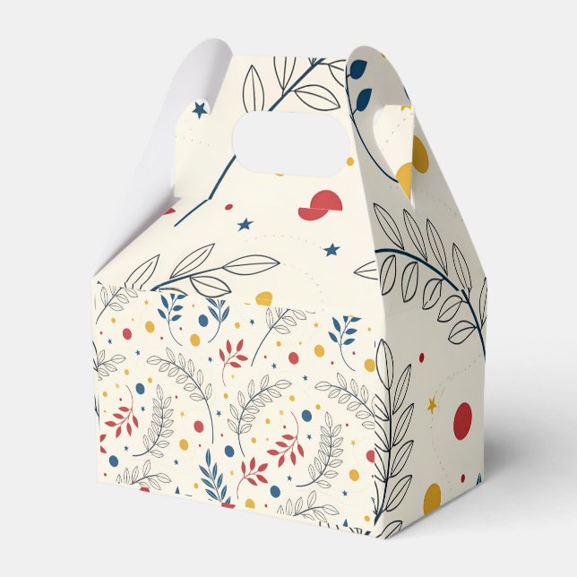 Caixinha De Lembrancinhas Diseño floral (Frente)