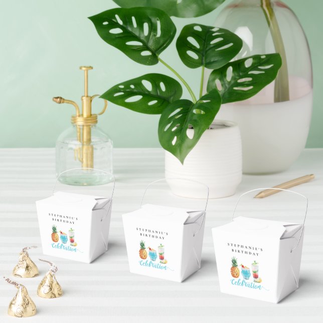 Caixinha De Lembrancinhas Diversão de Celebração de Verão Festa de aniversár (Múltiplo)