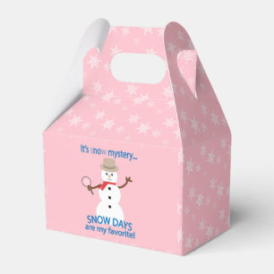 Caixinha De Lembrancinhas Diversão e Rico Detetive Snowman Dias de Neve