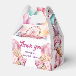 Caixinha De Lembrancinhas Diversão Personalizada do Partido Rollercoaster e 