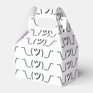 Caixinha De Lembrancinhas ¯ do Emoticon da encolho de ombros \ japonês