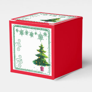 Caixinha De Lembrancinhas Do presente da árvore de Natal