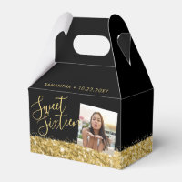 Doce 16 Foto Personalizada Dourada