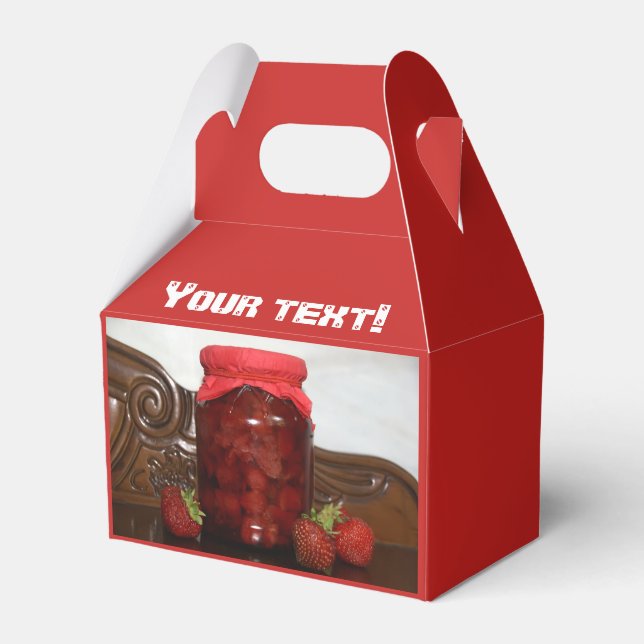 Caixinha De Lembrancinhas doce de morango (Frente)