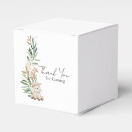 Caixinha De Lembrancinhas Doce Pequena Lamb Greenery Obrigado