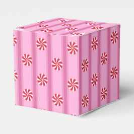 Caixinha De Lembrancinhas Doces de hortelã-pimenta cor-de-rosa, divertida e 