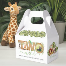 Dois Animais Selvagens da Savana Foto de 2º Aniver