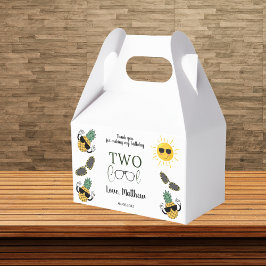 Caixinha De Lembrancinhas Dois Legal segundos aniversários de Fruta de Vidro