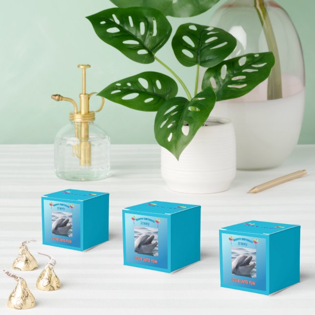 Caixinha De Lembrancinhas Dolphin Splash Party (Múltiplo)