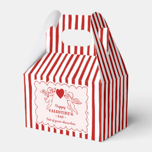 Caixinha De Lembrancinhas Doodle Cupido Estilo Vintage Feliz Dia dos Namorad