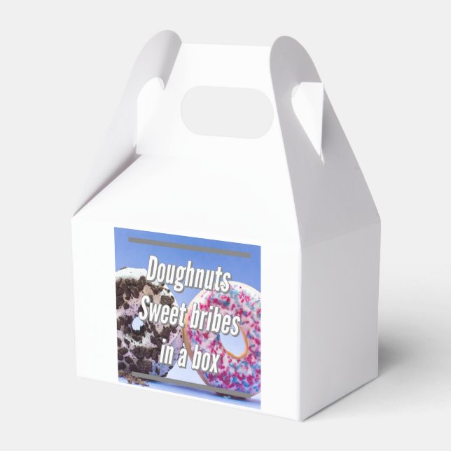 Caixinha De Lembrancinhas Doughnuts Sweet Bribes In A Box (Frente)