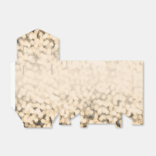 Caixinha De Lembrancinhas Douradas Luzes Espumantes Favoráveis do Partido d