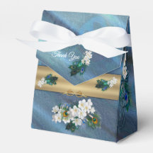 Dourado, Penas Peacock na Emerald Green Silk