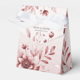 Caixinha De Lembrancinhas Dusty Rosa Floral Favor Box