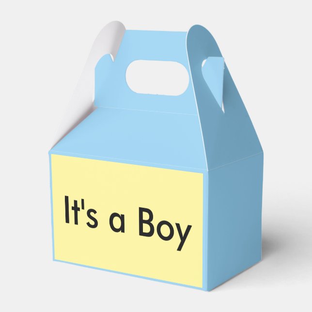 Caixinha De Lembrancinhas É um menino! (Verso)