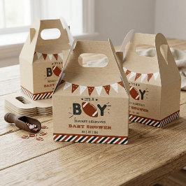 Caixinha De Lembrancinhas É um menino! Chá de fraldas de Futebol Themed Co-e