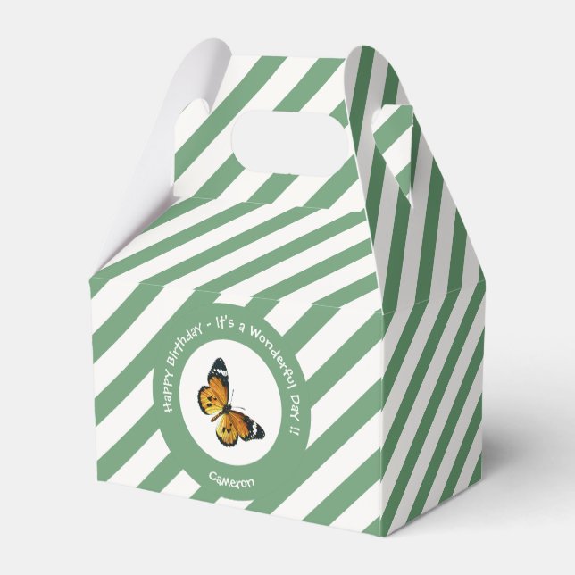 Caixinha De Lembrancinhas É um Tigre Comum / Festa de Borboleta Rainha Afric (Verso)