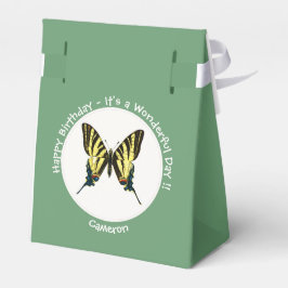 Caixinha De Lembrancinhas É uma Festa de aniversário de borboleta de Swallow