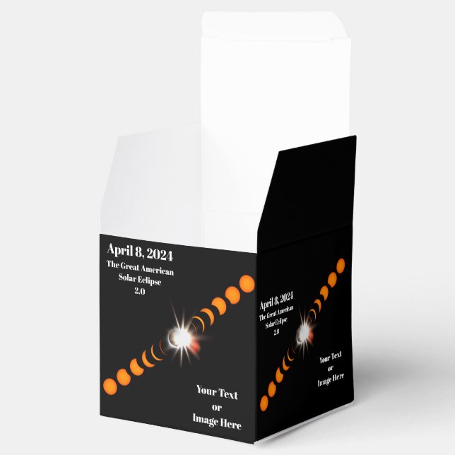 Caixinha De Lembrancinhas Eclipse Solar Total 2024 (Aberto)