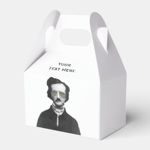 Caixinha De Lembrancinhas Edgar Allan Poe em óculos Sunglass Personalizado