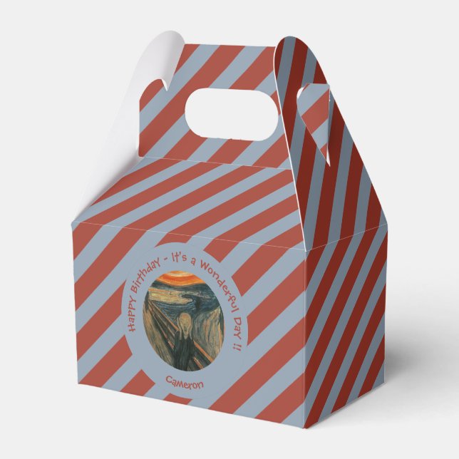 Caixinha De Lembrancinhas Edvard Munch A Coleção De Itens Da Parte Do Gritar (Frente)