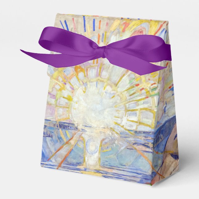 Caixinha De Lembrancinhas Edvard Munch - O Sol 1911 (Frente)