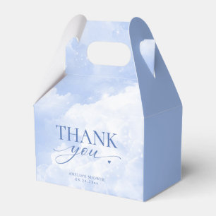 Caixinha De Lembrancinhas Ela está na Nuvem Nove Azul Obrigada