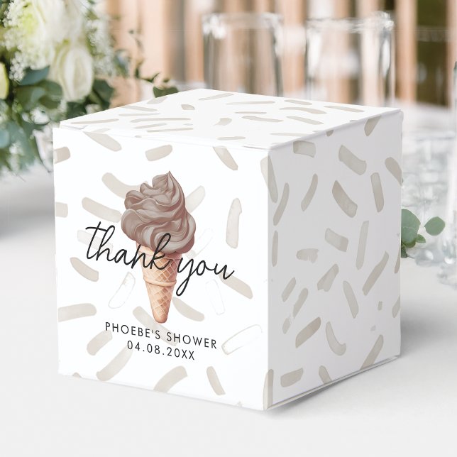 Caixinha De Lembrancinhas Ela foi esfregada na praça do Chá de chocolate (Criador carregado)