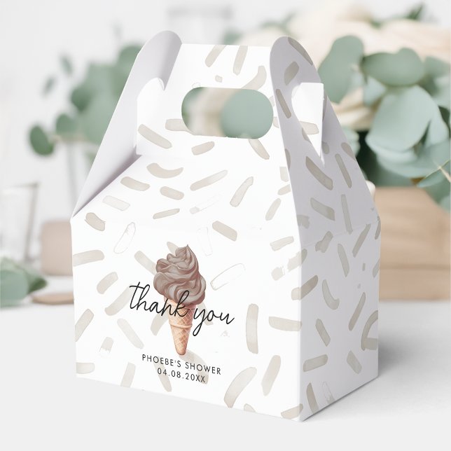 Caixinha De Lembrancinhas Ela foi esfregada no Chá de chocolate Gable (Criador carregado)