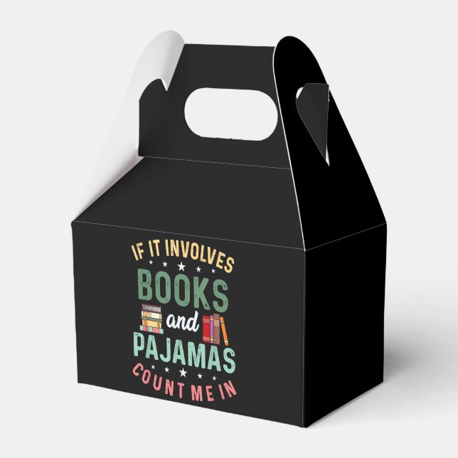 CAIXINHA DE LEMBRANCINHAS ELE ENVOLVE LIVROS E PAJAMAS CONTAM COMIGO EM LEIT (Frente)