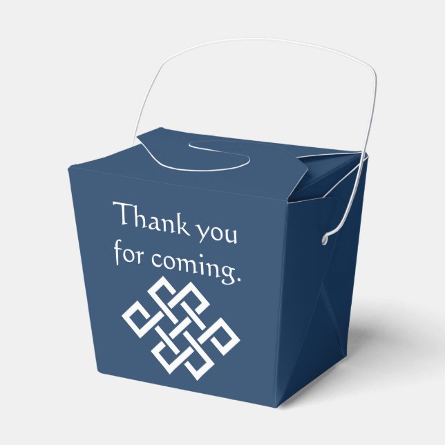 Caixinha De Lembrancinhas Elegância Chinesa no Favor do Marinho (Frente)