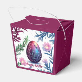 Caixinha De Lembrancinhas Elegant Easter Egg Botanical Art