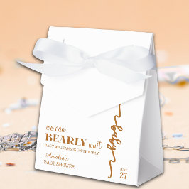 Caixinha De Lembrancinhas Elegant Gold Bear Balloon Bearly Wait Neutral