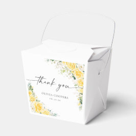 Caixinha De Lembrancinhas Elegant Yellow Baby Shower Favor Box