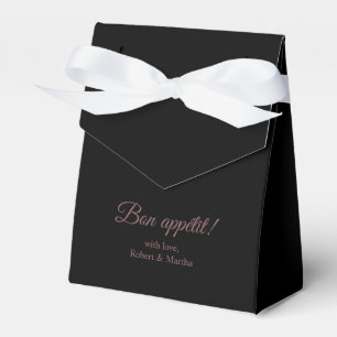 Caixinha De Lembrancinhas Elegante Black Bon Appetit Personalizado