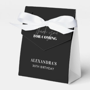 Caixinha De Lembrancinhas Elegante Black White Obrigado