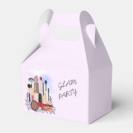 Caixinha De Lembrancinhas Elegante Blush Girly Makeup Artist Glamor