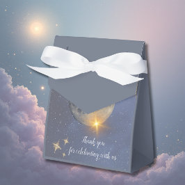 Caixinha De Lembrancinhas elegante céu de galáxia azul de casamento