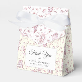 Caixinha De Lembrancinhas Elegante Chic Vintage Rosa Anjos Toile Casamento