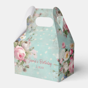Caixinha De Lembrancinhas Elegante, cor-de-rosa e branco, floral na casa