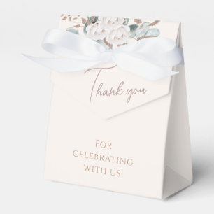 Caixinha De Lembrancinhas Elegante Dourada Rosas Brancas e Chá de panela Ver