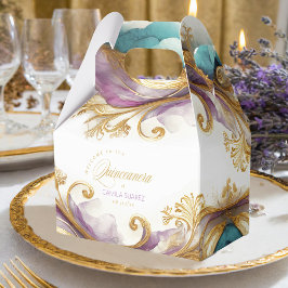 Caixinha De Lembrancinhas Elegante Fiesta Quinceanera Welcome ID1029